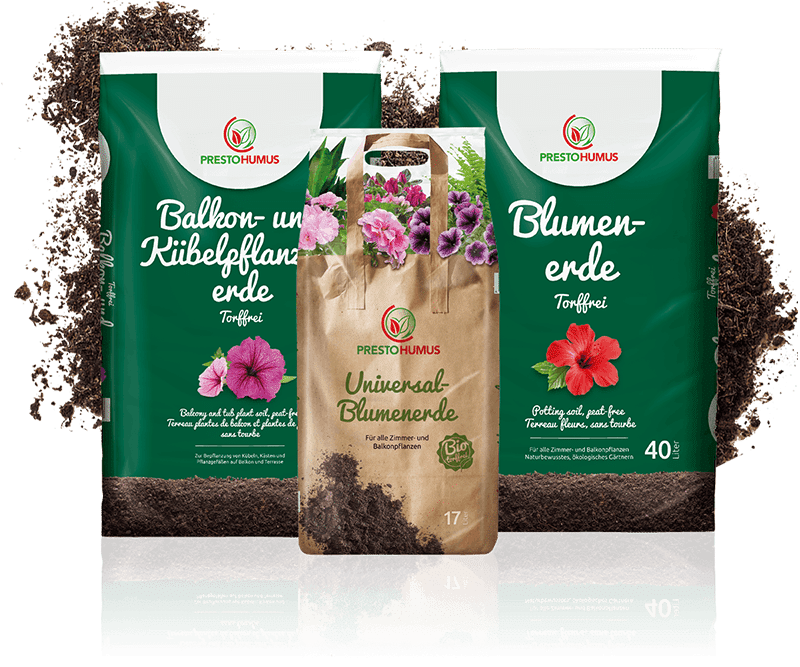 Torffreies-Sortiment-Presto-Humus Mehrere Verpackungen Blumenerde torffrei